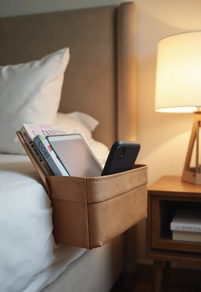 30+ Bedroom Storage Ideas To Declutter And Refresh Your Space 99 30+ Bedroom Storage Ideas To Declutter And Refresh Your Space - 15. Bedside Caddies