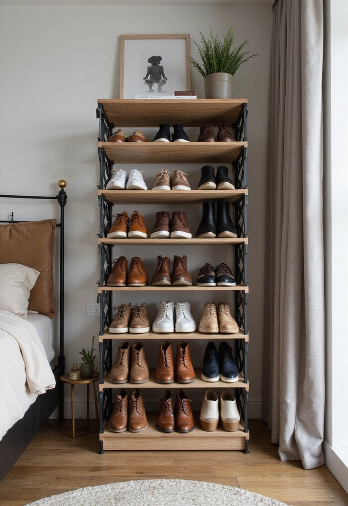 30+ Bedroom Storage Ideas To Declutter And Refresh Your Space 113 30+ Bedroom Storage Ideas To Declutter And Refresh Your Space - 17. Shoe Racks