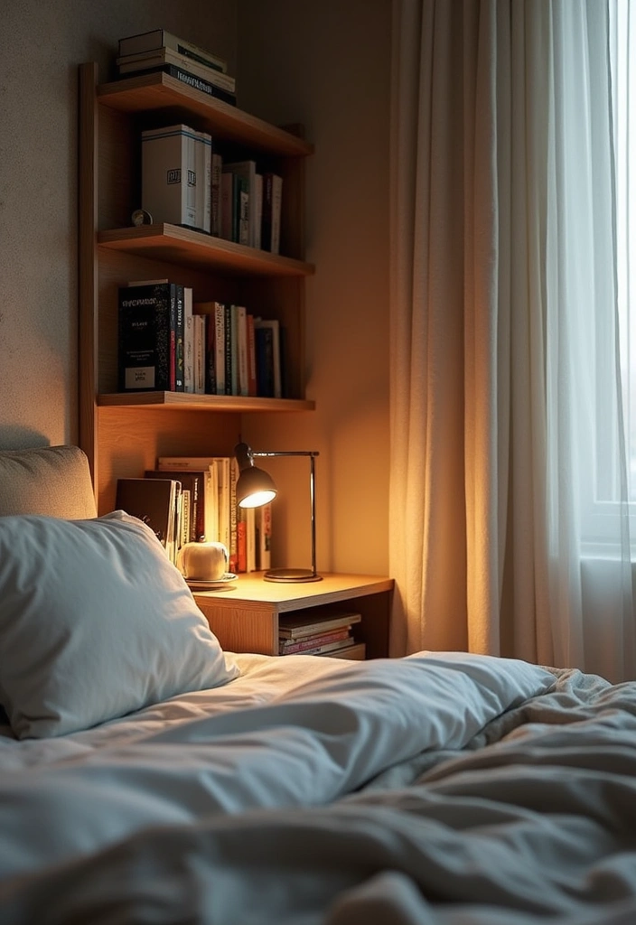 30+ Bedroom Storage Ideas To Declutter And Refresh Your Space 162 30+ Bedroom Storage Ideas To Declutter And Refresh Your Space - 24. Bedside Book Shelves