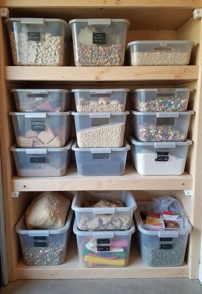 30+ Bedroom Storage Ideas To Declutter And Refresh Your Space 169 30+ Bedroom Storage Ideas To Declutter And Refresh Your Space - 25. Clear Storage Bins