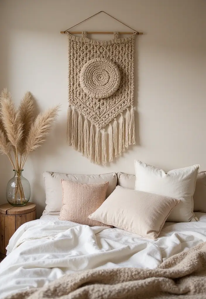 30+ Bedroom Wall Ideas For A Relaxing Modern Retreat 64 30+ Bedroom Wall Ideas For A Relaxing Modern Retreat - 10. Woven Tapestries