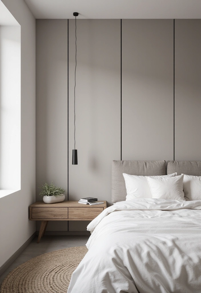 30+ Bedroom Wall Ideas For A Relaxing Modern Retreat 85 30+ Bedroom Wall Ideas For A Relaxing Modern Retreat - 13. Simple Linear Designs