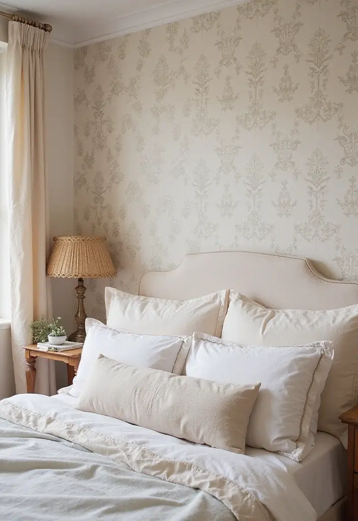 30+ Bedroom Wall Ideas For A Relaxing Modern Retreat 141 30+ Bedroom Wall Ideas For A Relaxing Modern Retreat - 21. Soft Wallpaper
