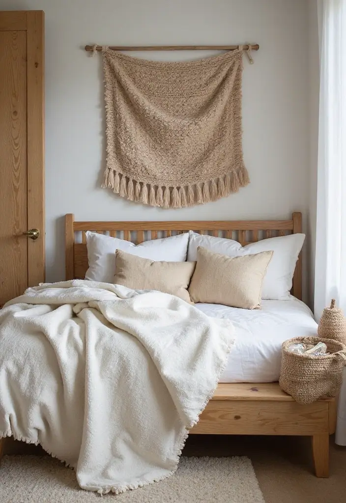30+ Bedroom Wall Ideas For A Relaxing Modern Retreat 183 30+ Bedroom Wall Ideas For A Relaxing Modern Retreat - 27. Fabric Wall Hangings