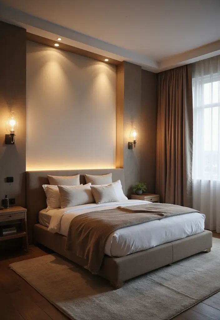 30+ Bedroom Wall Ideas For A Relaxing Modern Retreat 190 30+ Bedroom Wall Ideas For A Relaxing Modern Retreat - 28. Soft Lighting Features