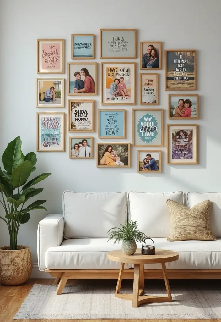 30+ Family Picture Wall Ideas That Tell Your Story Beautifully 112 30+ Family Picture Wall Ideas That Tell Your Story Beautifully - 18. Inspirational Gallery