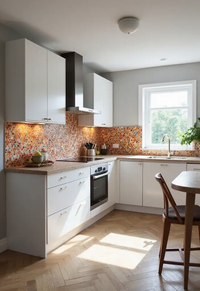 30+ L Shaped Kitchen Ideas That Maximize Corners and Functionality 63 30+ L Shaped Kitchen Ideas That Maximize Corners and Functionality - 13. Chic Backspashes