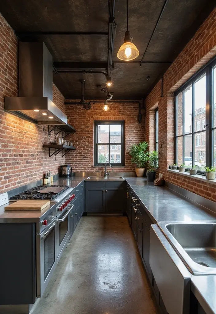 30+ L Shaped Kitchen Ideas That Maximize Corners and Functionality 90 30+ L Shaped Kitchen Ideas That Maximize Corners and Functionality - 18. Industrial Edge