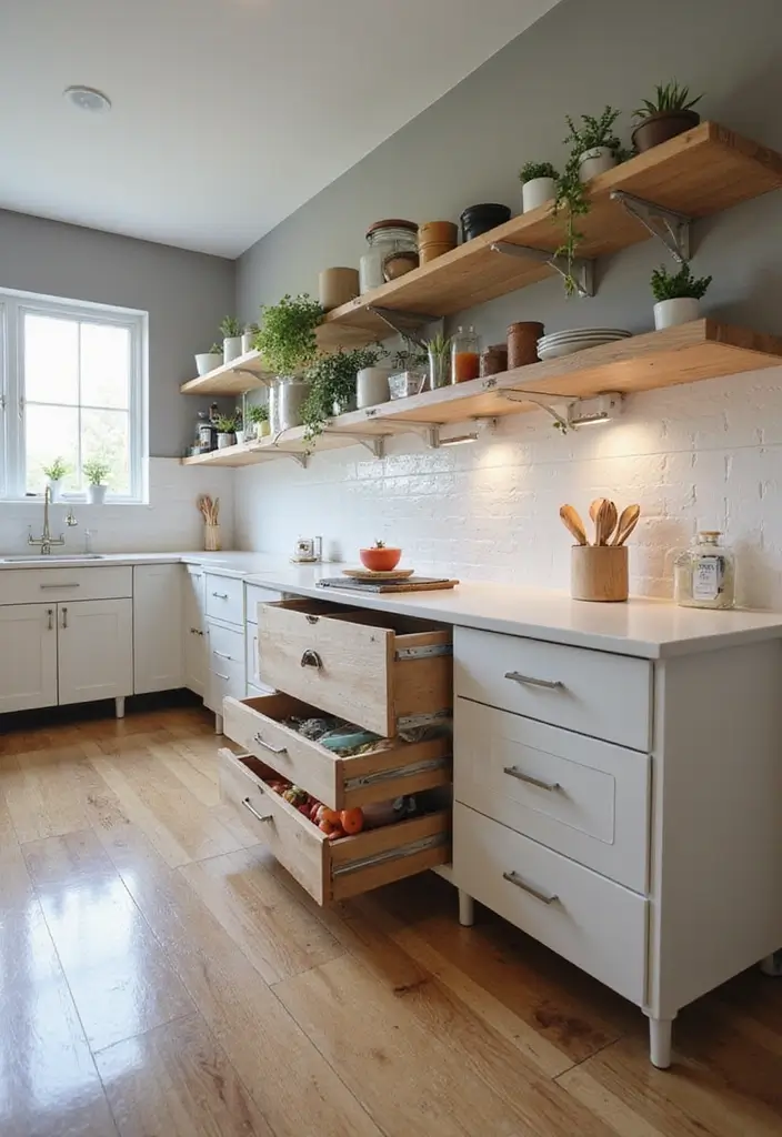 30+ L Shaped Kitchen Ideas That Maximize Corners and Functionality 145 30+ L Shaped Kitchen Ideas That Maximize Corners and Functionality - 27. Smart Workspace