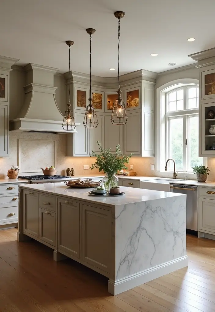 30+ L Shaped Kitchen Ideas That Maximize Corners and Functionality 159 30+ L Shaped Kitchen Ideas That Maximize Corners and Functionality - 29. Elegant Island Designs