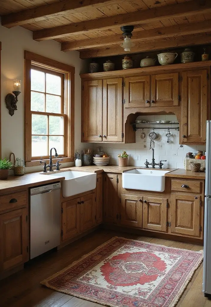 30+ L Shaped Kitchen Ideas That Maximize Corners and Functionality 11 30+ L Shaped Kitchen Ideas That Maximize Corners and Functionality - 3. Rustic Charm