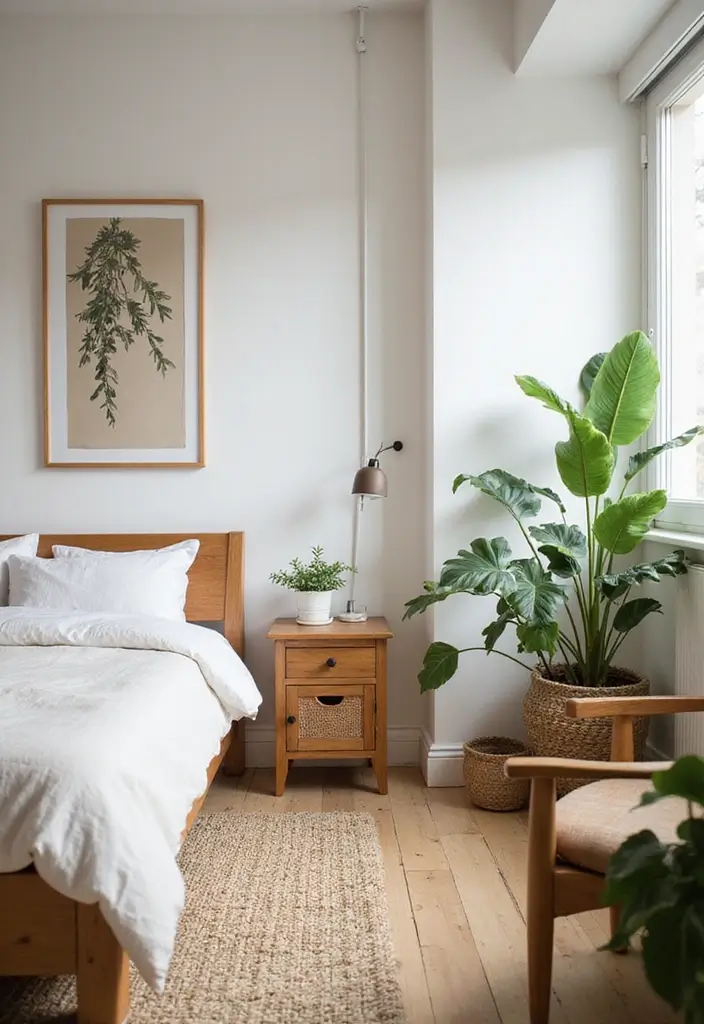 30+ Light Bedroom Ideas For Airy Open Spaces 41 30+ Light Bedroom Ideas For Airy Open Spaces - 7. Natural Elements