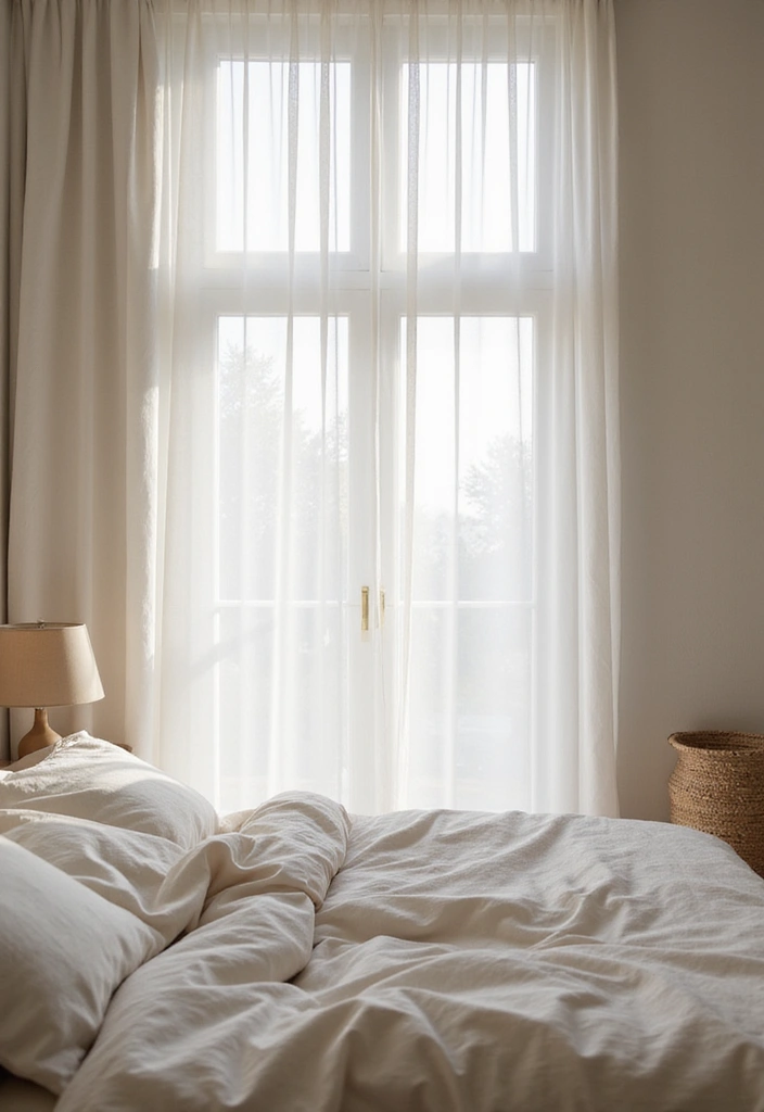 30+ Light Bedroom Ideas For Airy Open Spaces 55 30+ Light Bedroom Ideas For Airy Open Spaces - 9. Light Fabrics