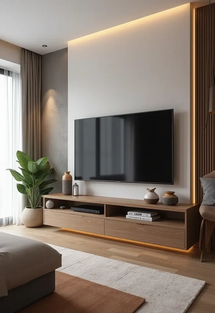 30+ Living Room TV Wall Ideas For A Designer-Look Makeover 174 30+ Living Room TV Wall Ideas For A Designer-Look Makeover - 26. Unique TV Stands