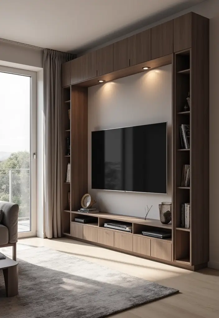 30+ Living Room TV Wall Ideas For A Designer-Look Makeover 43 30+ Living Room TV Wall Ideas For A Designer-Look Makeover - 7. The Hidden TV Concept
