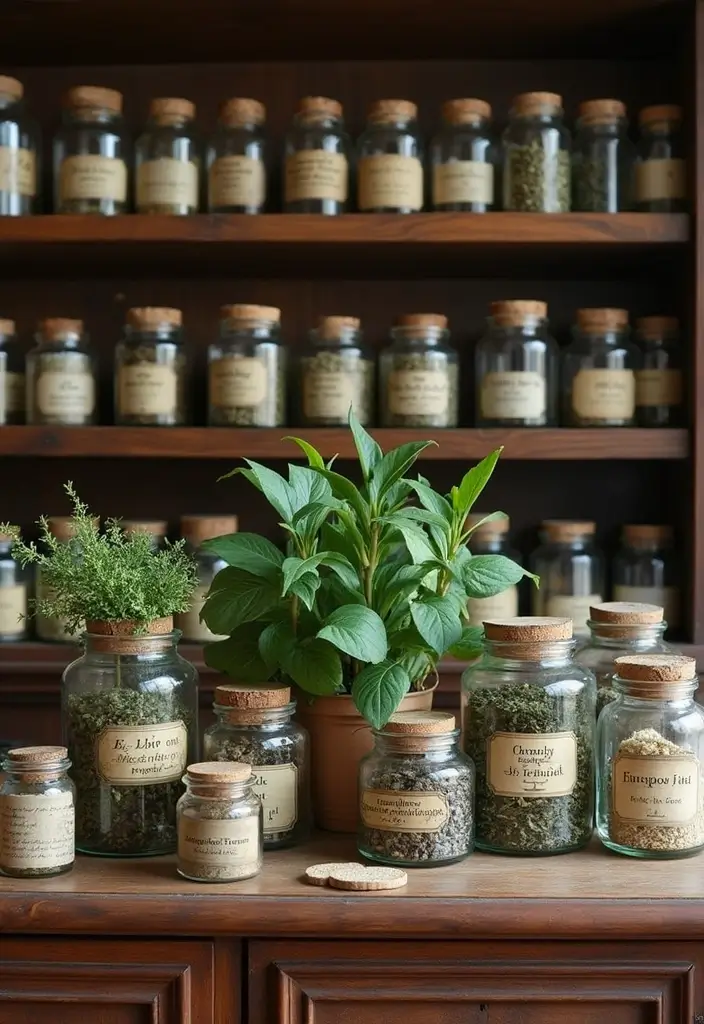 30 Medicine Storage Ideas for Safe and Stylish Home Organization 1. Vintage Apothecary Jars