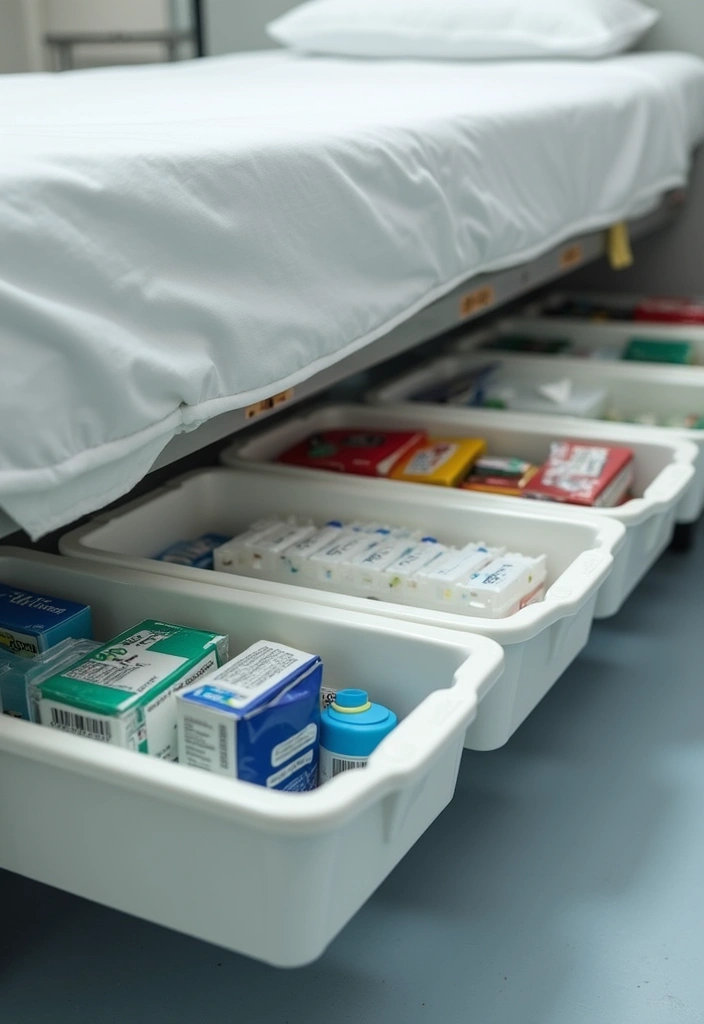 30 Medicine Storage Ideas for Safe and Stylish Home Organization 14. Under Bed Storage Solutions