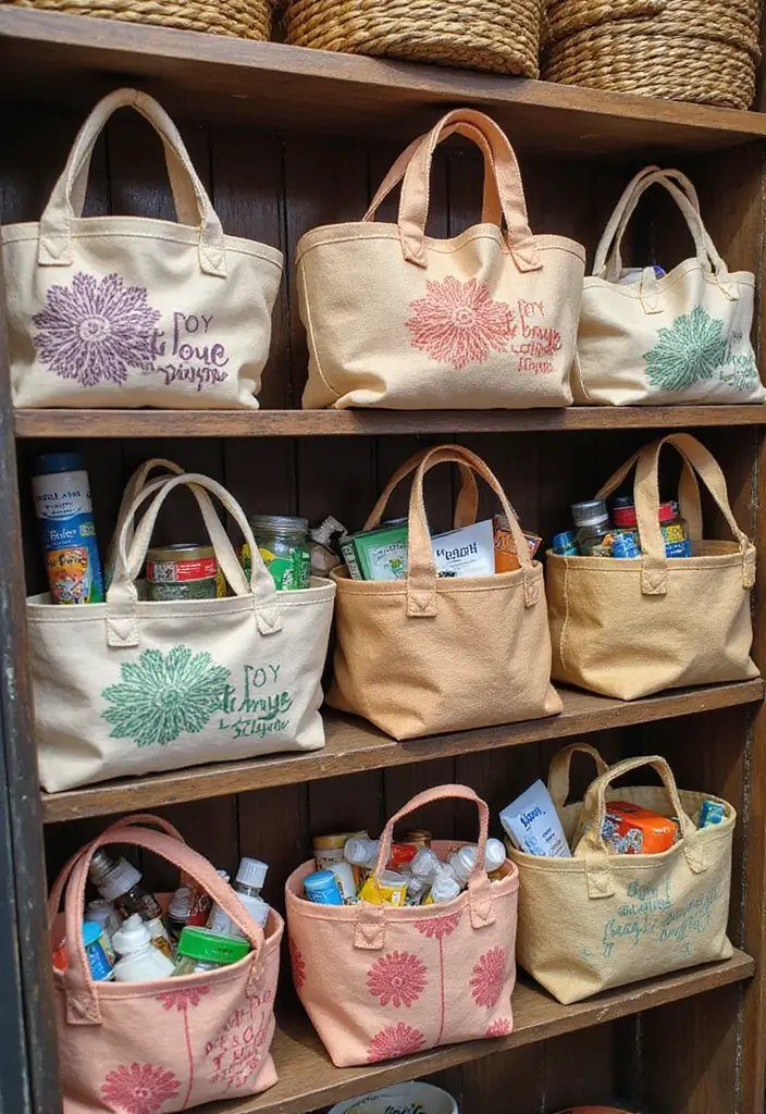 30 Medicine Storage Ideas for Safe and Stylish Home Organization 15. Fabric Baskets with Handles