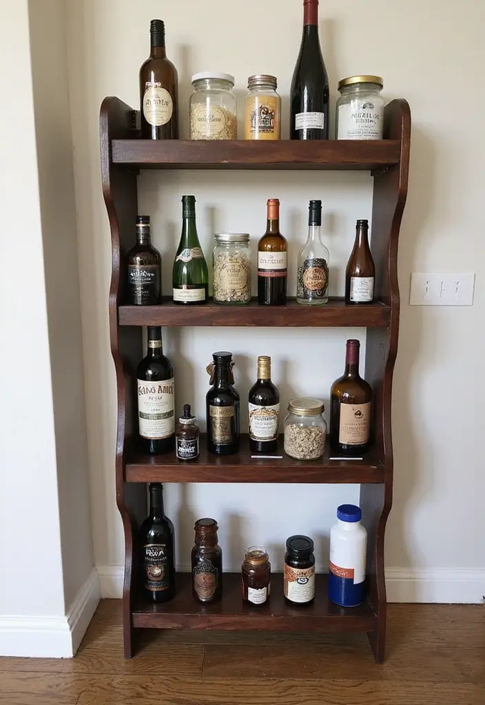 30 Medicine Storage Ideas for Safe and Stylish Home Organization 24. Repurposed Wine Rack