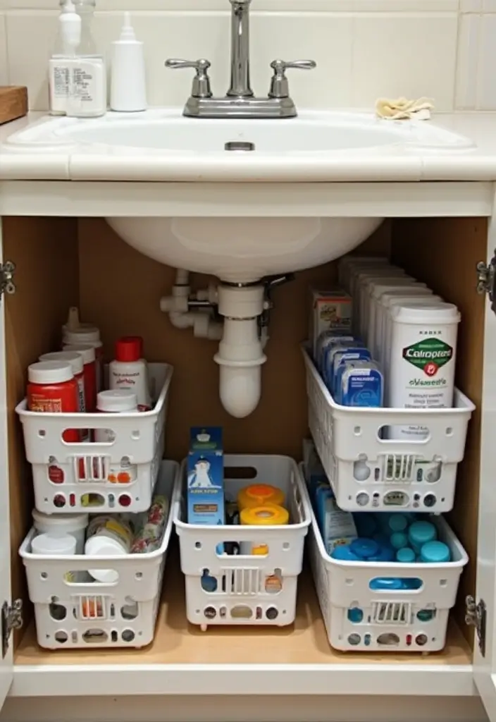 30 Medicine Storage Ideas for Safe and Stylish Home Organization 29. Under Sink Organizers