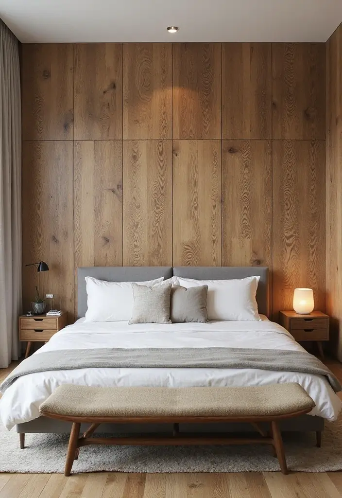 30+ Modern Bedroom Ideas You’ll Want to Copy Instantly 64 30+ Modern Bedroom Ideas You’ll Want to Copy Instantly - 10. Textured Walls