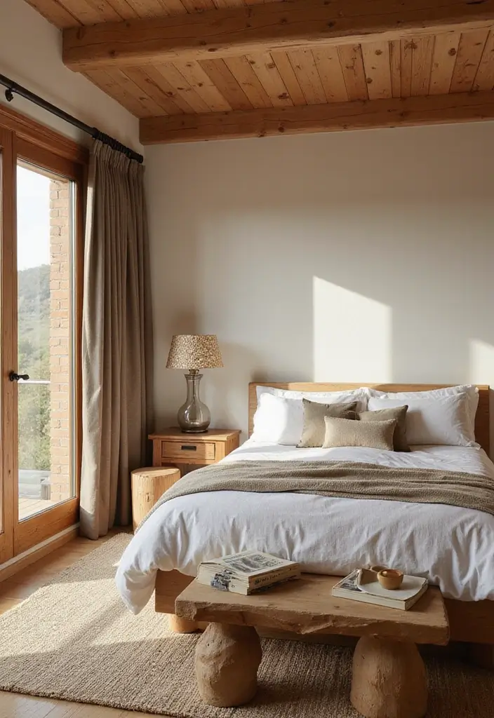 30+ Modern Bedroom Ideas You’ll Want to Copy Instantly 113 30+ Modern Bedroom Ideas You’ll Want to Copy Instantly - 17. Natural Wood Accents