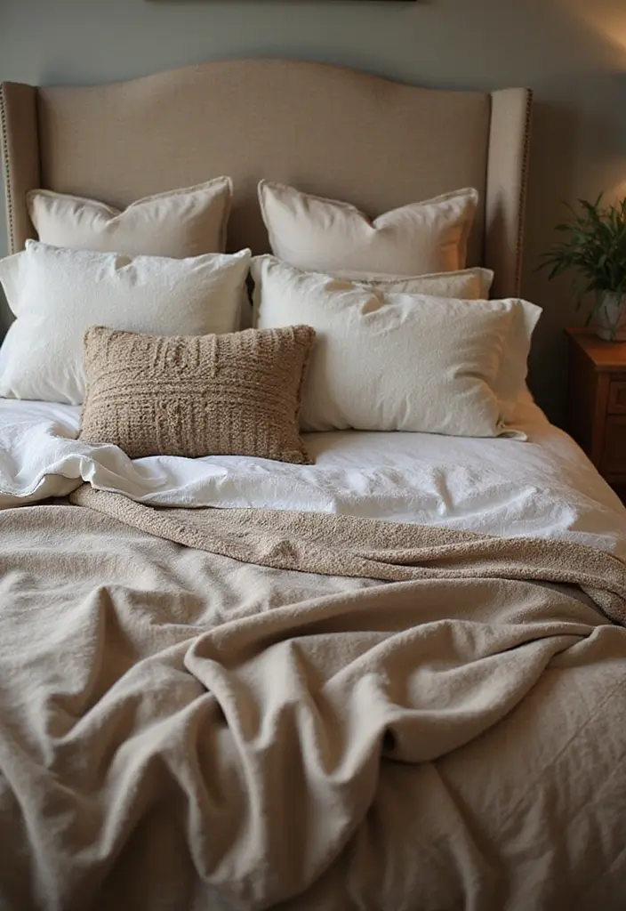 30+ Modern Bedroom Ideas You’ll Want to Copy Instantly 141 30+ Modern Bedroom Ideas You’ll Want to Copy Instantly - 21. Multi-Layered Bedding