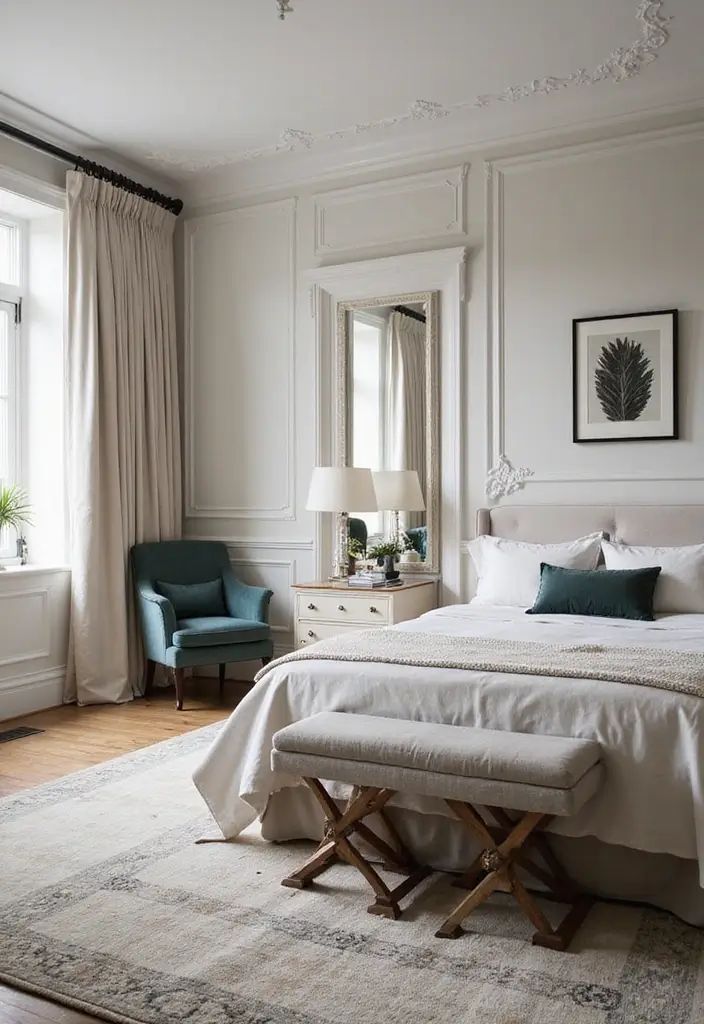 30+ Modern Bedroom Ideas You’ll Want to Copy Instantly 162 30+ Modern Bedroom Ideas You’ll Want to Copy Instantly - 24. Updated Classics