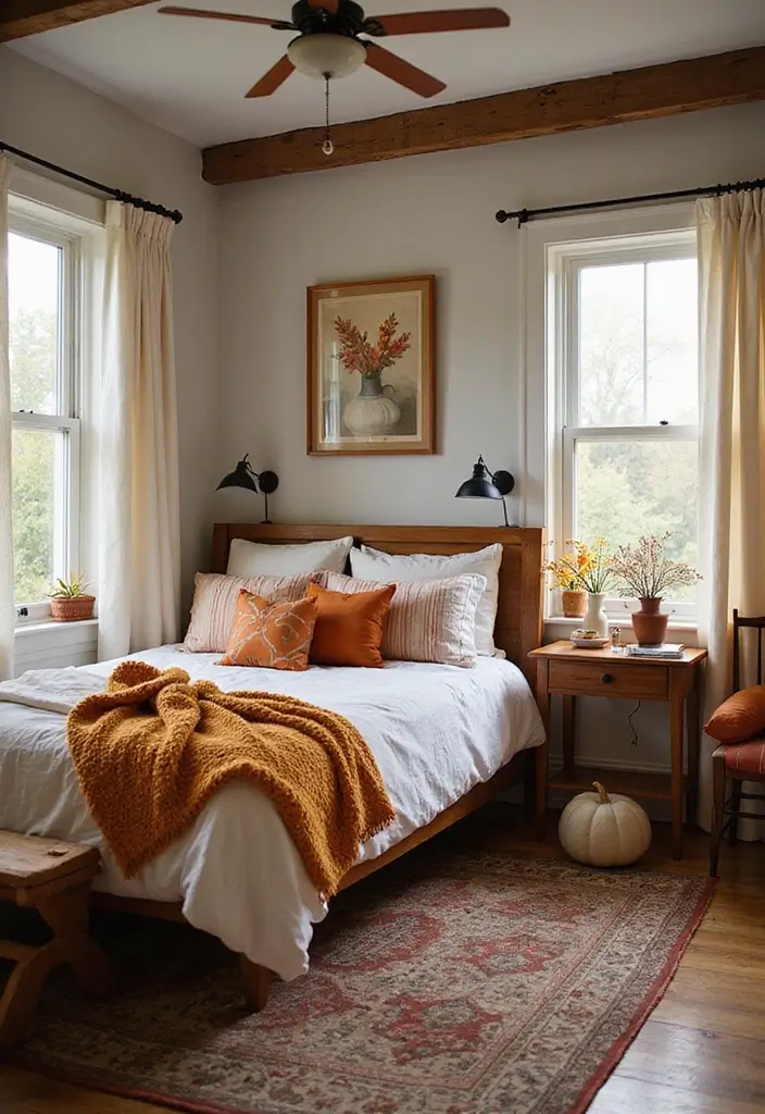 30+ Modern Bedroom Ideas You’ll Want to Copy Instantly 197 30+ Modern Bedroom Ideas You’ll Want to Copy Instantly - 29. Seasonal Decor Swaps