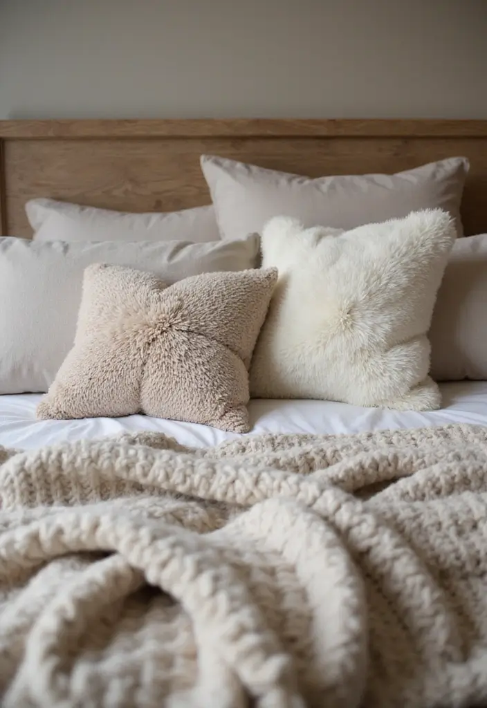 30+ Modern Bedroom Ideas You’ll Want to Copy Instantly 36 30+ Modern Bedroom Ideas You’ll Want to Copy Instantly - 6. Cozy Textiles