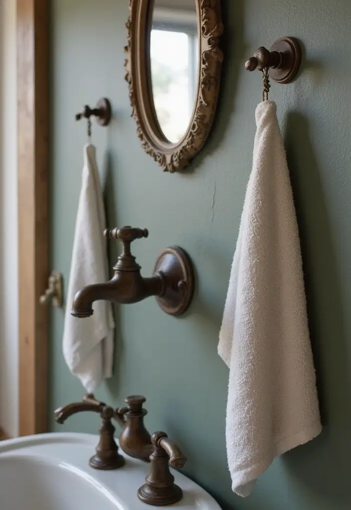 30+ Small Rustic Bathroom Ideas Full of Warm Country Charm 6 30+ Small Rustic Bathroom Ideas Full of Warm Country Charm - 2. Vintage Fixtures