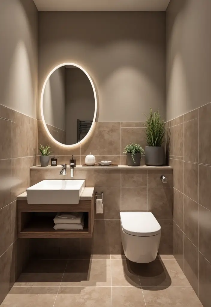 30+ Small Rustic Bathroom Ideas Full of Warm Country Charm 11 30+ Small Rustic Bathroom Ideas Full of Warm Country Charm - 3. Earthy Color Palettes