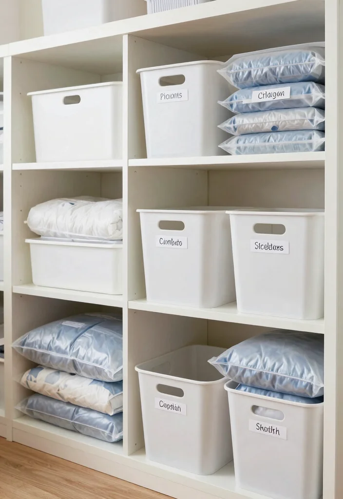 10 Comforter Storage Ideas for Small Homes 10. Seasonal Rotation 0