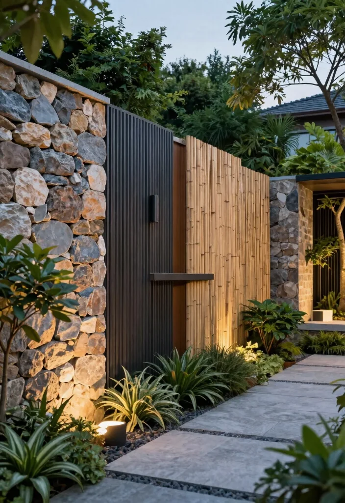 10 Compound Wall Ideas Blending Modern and Traditional Styles - Nuvinhome