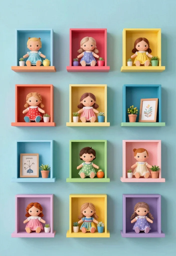 10 Doll Storage Ideas to Keep Play Areas Tidy 7. Doll Display Shelves 0