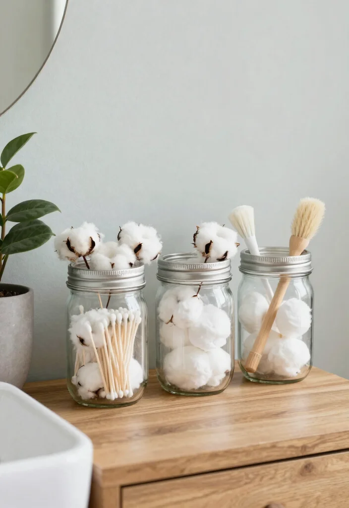 10 Mason Jar Storage Ideas for Creative Organization 4. Bathroom Storage Solutions 0