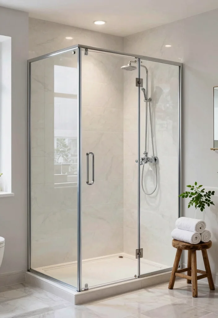 10 Mirror Bathroom Ideas to Reflect Light 8. Mirrored Shower Doors 0